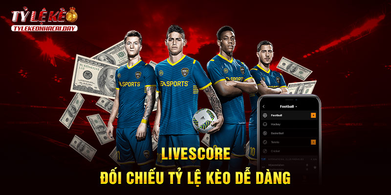 Livescore - Đối chiếu tỷ lệ kèo dễ dàng